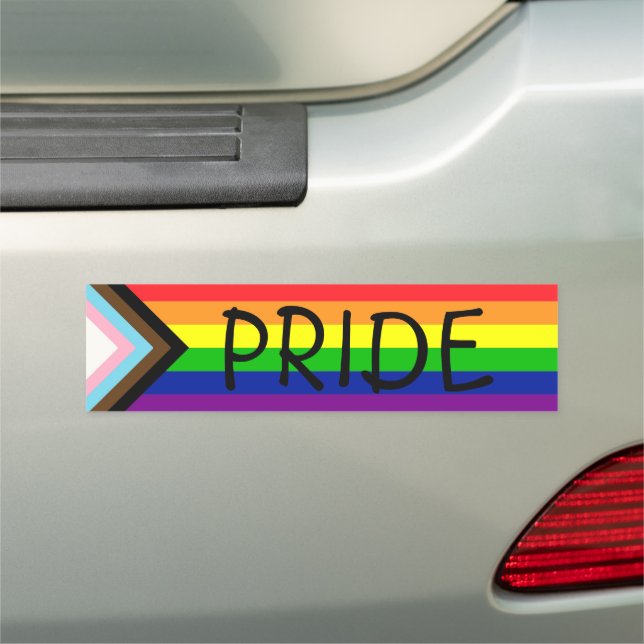 Pride LGBTQi+ Pride and Support  Car Magnet (In Situ)