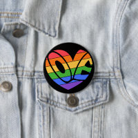 Pride Love Gay Rainbow LGBTQ Badge