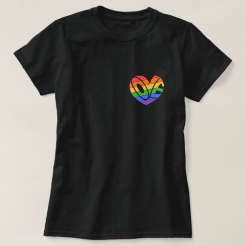 Pride Love Gay Rainbow LGBTQ  T_Shirt