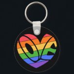Pride Love Heart Gay Rainbow LGBTQ Keychain<br><div class="desc">Pride Love Heart Gay Rainbow LGBTQ keychain</div>