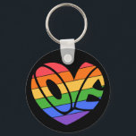 Pride Love Heart Gay Rainbow LGBTQ Keychain<br><div class="desc">Pride Love Heart Gay Rainbow LGBTQ keychain</div>