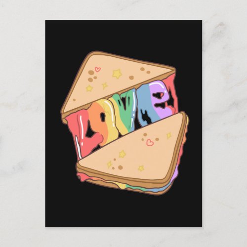 Pride Love is love Cute love Rainbow gay Postcard