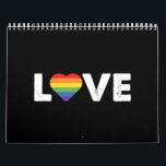 Pride Love is Love Gay Equality Rainbow LGBTQ  Calendar<br><div class="desc">Pride Love is Love Gay Equality Rainbow LGBTQ</div>