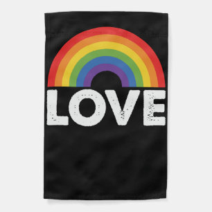 Pride Love is Love Gay Equality Rainbow LGBTQ  Garden Flag