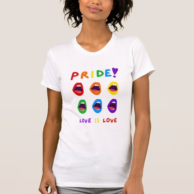 Pride Love is Love T Shirt (Front)