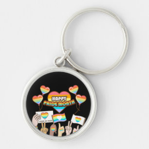 Pride love. Love is fair. Pride month.         Keychain
