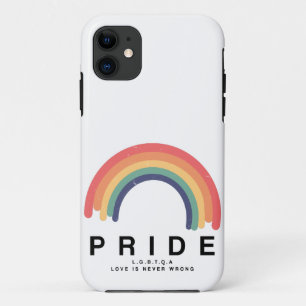 Pride Love Wins Colourful Rainbow LGBTQ iPhone 11 Case