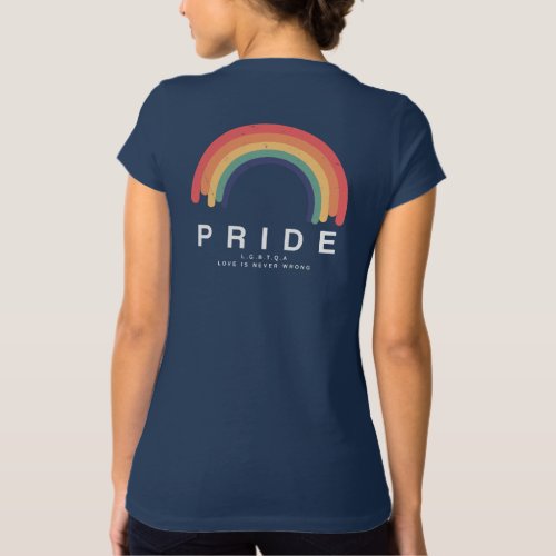 Pride Love Wins Colourful Rainbow LGBTQ T_Shirt
