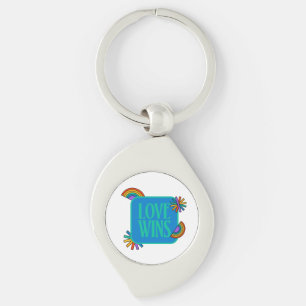 Pride- love wins. Gay rainbow lgbtq            Key Keychain