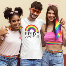 Pride Love Wins Rainbow Mens White