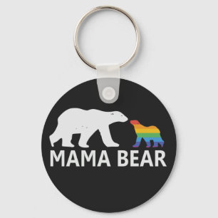  Pride Mama Bear Proud Mom Lgbt Mama Bear Keychain