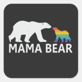 Cute LGBTQ Gay Mama Bear Gift' Sticker