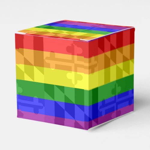 Pride Maryland Flag Favor Box