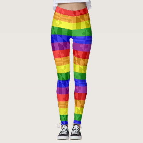 Pride Maryland Rainbow Flag Leggings Yoga Pants