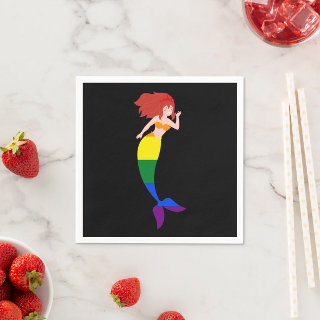 Pride Mermaid Napkins (Insitu)