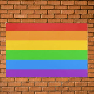 Pride Metal: Rainbow Flag Metal Print