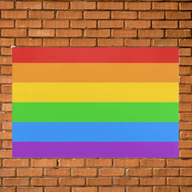 Pride Metal: Rainbow Flag Metal Print (Creator Uploaded)