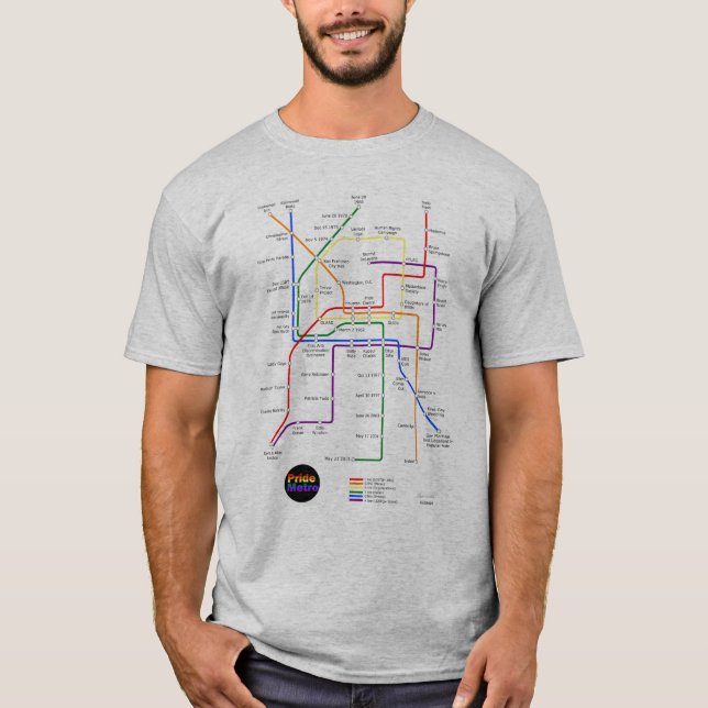 Pride Metro mens T-Shirt (Front)