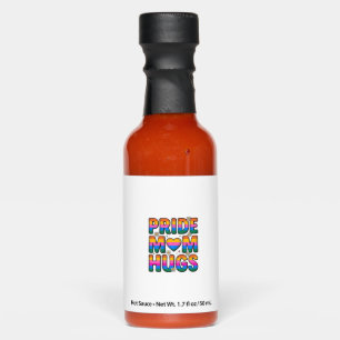 Pride Mom Hugs Vintage Rainbow Vector Design_1 Hot Sauces