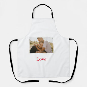 Pride month add gay couple photo name love LQBTQ Apron