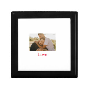 Pride month add gay couple photo name love LQBTQ Gift Box