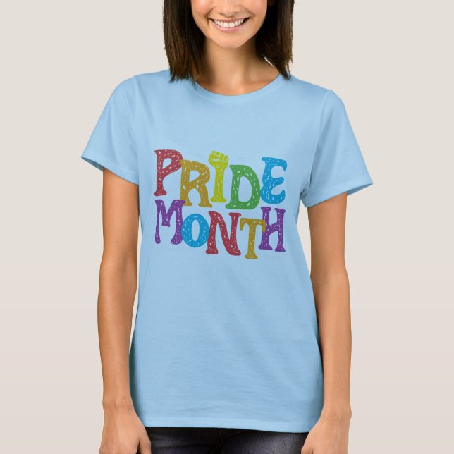 Pride Month blue womens T-Shirt (Front)