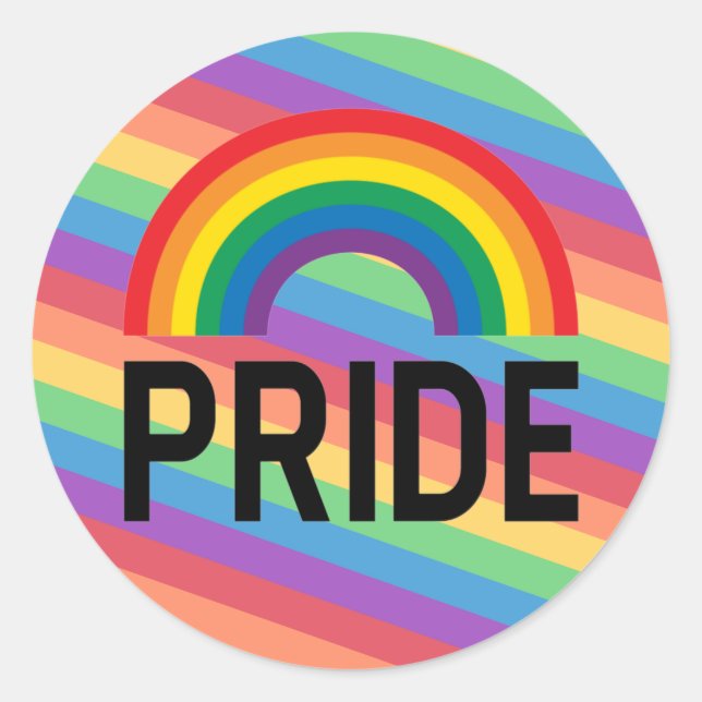 Pride Month    Classic Round Sticker (Front)