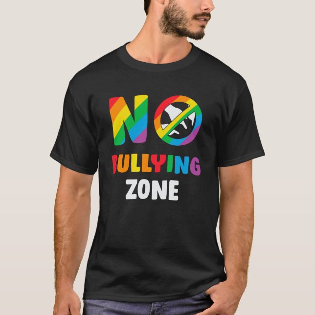 Pride Month LGBT Kids 2022 Bully Awareness No Bull T-Shirt (Front)