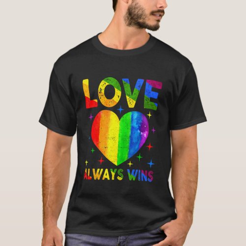 Pride Month Lgbt Q Heart Rainbow Flag Love Win Gay T_Shirt