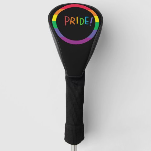 Pride  month  LGBT with rainbow  Golf Head Cover