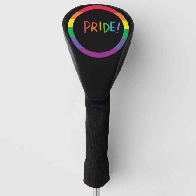 Pride  month  LGBT with rainbow  Golf Head Cover (Front)