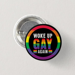 Pride Month LGBT with rainbow theme Button