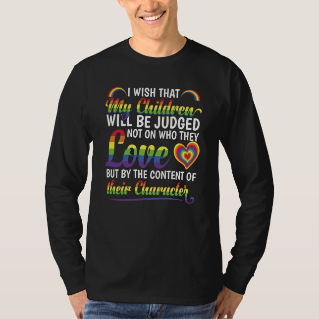 Pride Month LGBTQ Rainbow Pride Flag LGBT T-Shirt (Front)
