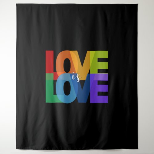 Pride Month Love is Love for LGBTQ Minimalist      Tapestry