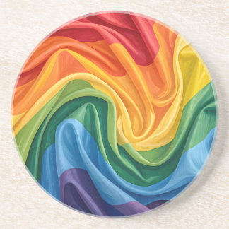 Pride month pattern coaster