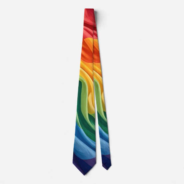 Pride month pattern neck tie (Front)