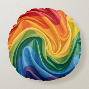 Pride month pattern round pillow