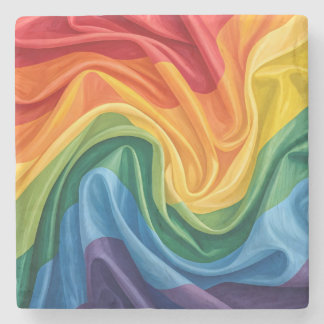 Pride month pattern stone coaster