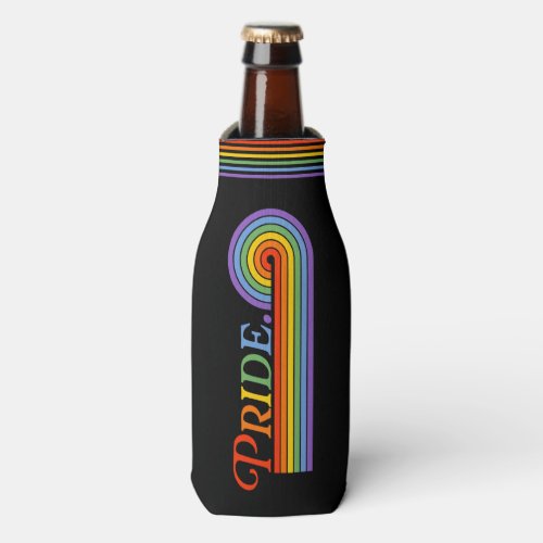 Pride Month Rainbow LGBTQ Love Bottle Cooler