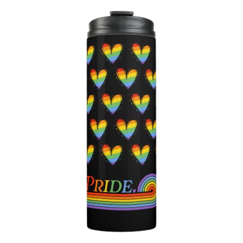 Pride Month Rainbow LGBTQ Love Thermal Tumbler