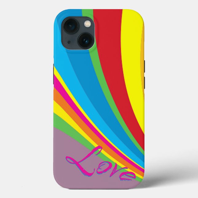 Pride Month - Rainbow Love Case-Mate iPhone Case (Back)