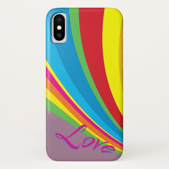 Pride Month - Rainbow Love Case-Mate iPhone Case (Back)