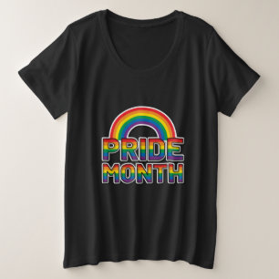 Pride Month Rainbow Womens    Plus Size T-Shirt