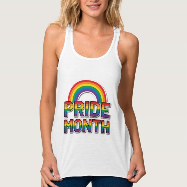 Pride Month Rainbow Womens     Tank Top (Front)