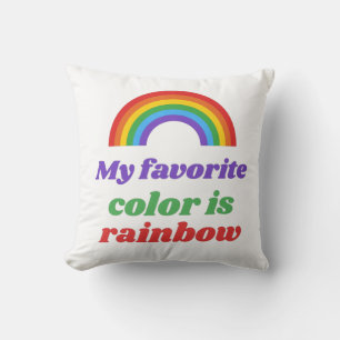 Pride- My favorite color is rainbow. Trucker Hat T Throw Pillow