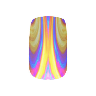 Pride Nails in Rainbow colore Minx Nail Art