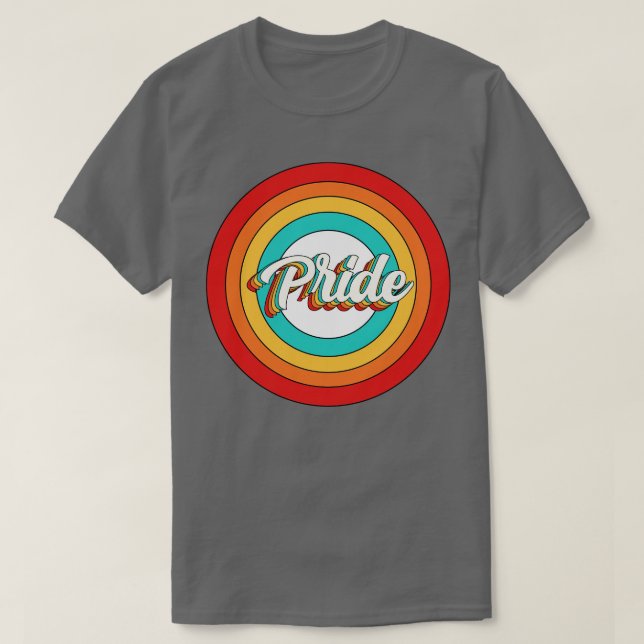 Pride Name Shirt Vintage Pride Circle (Design Front)