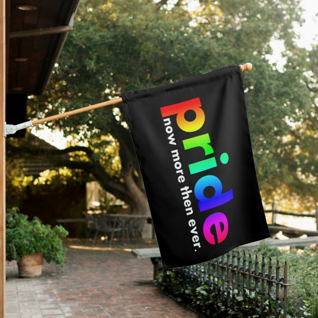 Pride Now Gay Pride lgbtq House Flag (In SItu)