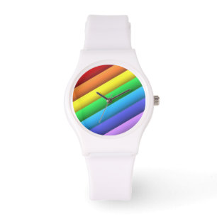 PRIDE O'CLOCK White Band Watch