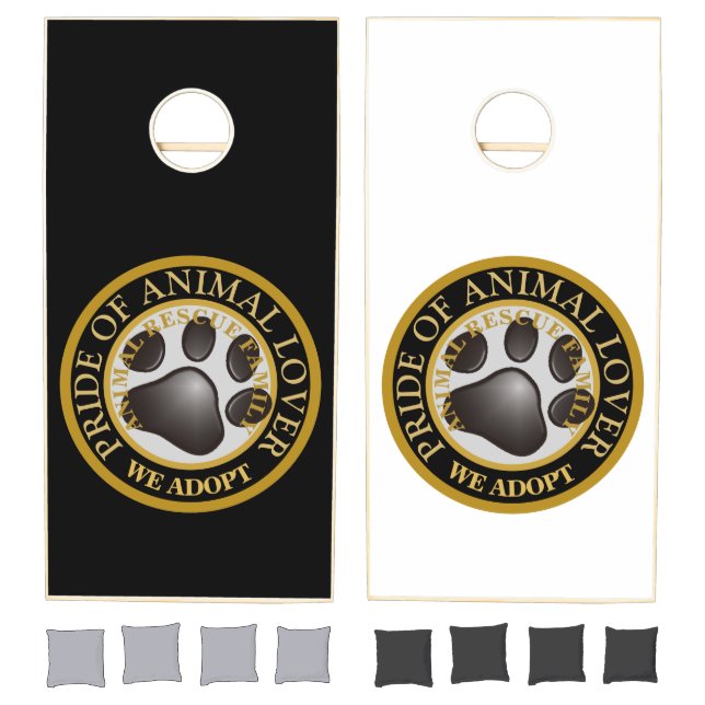 Pride of Animal Lover Emblem Cornhole Set (Set)